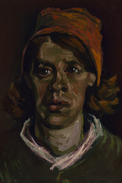 Vincent van Gogh, Cabeza de mujer (1885). Museo Van Gogh, Ámsterdam, Países Bajos