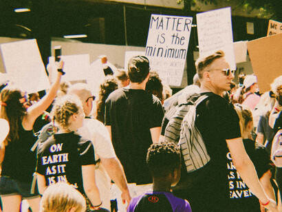 Diritti. Manifestanti durante una protesta pacifica