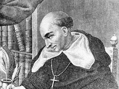 Grabado de fray Bartolomé de las Casas