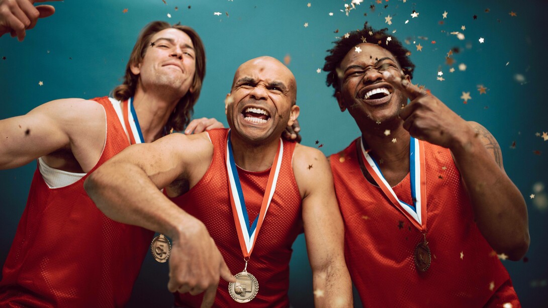 Team jointly celebrating success