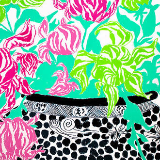 Oisín Byrne, Black green cut flowers (detail), 2026. Courtesy of So Fine Art Editions