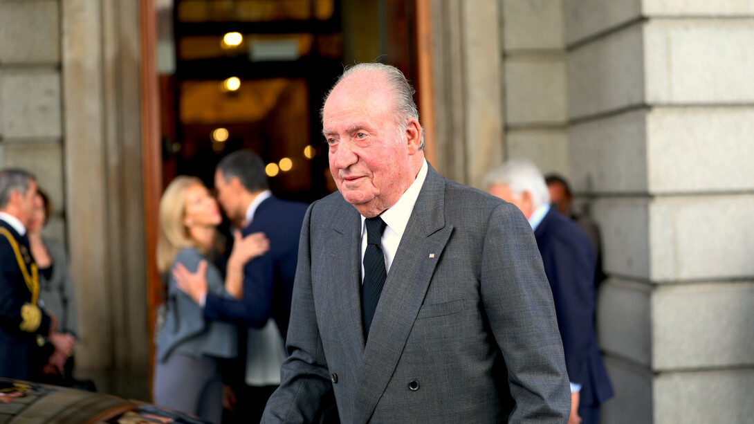 El rey emérito de España, Juan Carlos I de Borbón