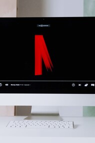 Plataforma de streaming em computador