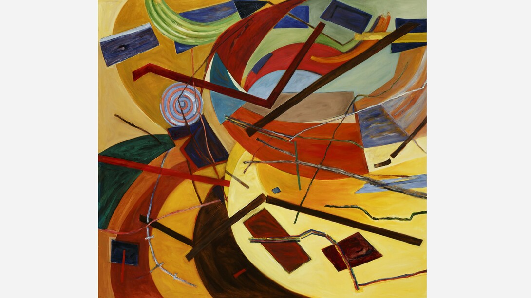 Katherine Porter, What It Is, 2005, oil on canvas, 64 x 70 in. Courtesy of the artist and LewAllen Galleries
