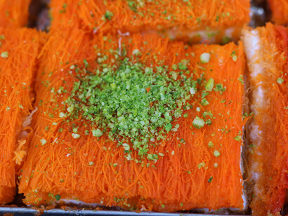 Baklava in the Mahane Yehuda market, photo by Carrie Hart