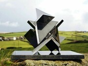 Paul Mount, Tetrak, 1975, Stainless steel (three parts), H: 28cm (11 ins) W: 38cm (15 ins), Unique
