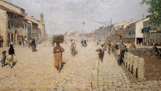 Telemaco Signorini, Sobborgo di Porta Adriana a Ravenna,1875