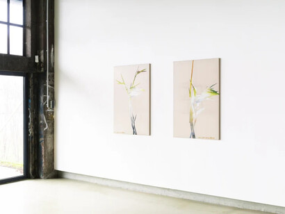 Shan Fan, Bambus im portrait, ausstellungsansicht. Mit freundlicher genehmigung von Tom Reichstein Contemporary