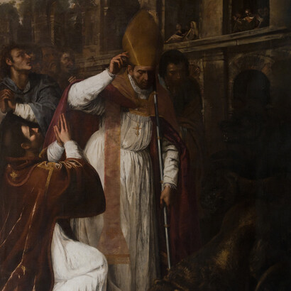 Artemisia Gentileschi, Saint Januarius in the Amphitheatre at Pozzuoli, 1635-37 © Cathedral Basilica San Procolo, Diocese of Pozzuoli, Naples