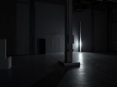 Installation view of Carl Craig: Party/After-Party, April 16–July 23, 2023 at The Geffen Contemporary at MOCA. Courtesy of The
Museum of Contemporary Art (MOCA). Photo by Zak Kelley