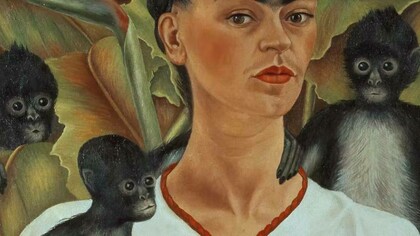 Frida Kahlo Self-portrait with Monkeys (1943)