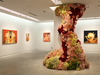 Célia Rakotondrainy, From one shore to another, my name might not be the same, installation view, photo by Mike Jensen. Courtesy of UTA Artist Space