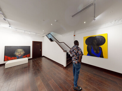In Our Days by Oluwole Omofemi at Signature African Art, London, Photo © Mora Ltd 