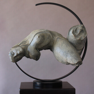 Rogerio Timoteo,2019, Tagide, scultura in bronzo e acciaio