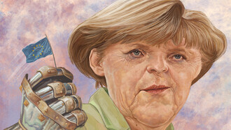 Caricatura de Merkel de Pol Serra