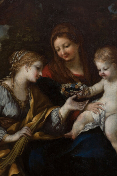 Pietro da Cortona, Madonna con Bambino e Santa Martina