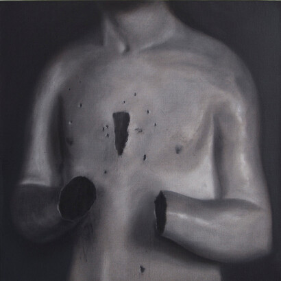 Alain Urrutia. Nec Spe, Nec Metu. 2014. Óleo sobre lienzo. 50 x 50 cm