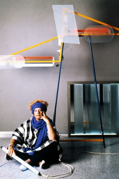 Ritratto di Nanda Vigo per la Copertina di Domus, 1985 Courtesy Archivio Nanda Vigo