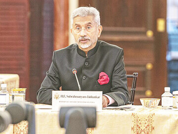 Secretary of State Antony J. Blinken, Secretary of Defense Lloyd Austin, Indian Minister of External Affairs Dr. S. Jaishankar, and Indian Minister of Defense Rajnath Singh participate in the U.S.-India 2+2 Ministerial Dialogue at the Department of State in Washington, D.C., on April 11, 2022