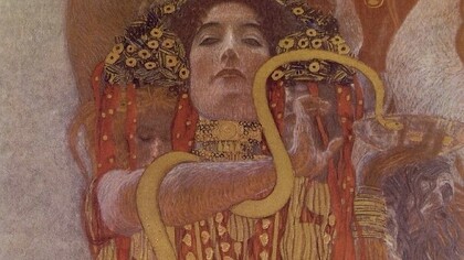 „Hygieia“ - Ausschnitt aus dem Fakultätsbild „Medizin“ (1862-1918) Gustav Klimt 

