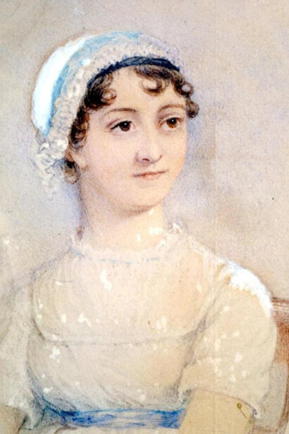 Retrato de Jane Austen en acuarela y lápiz, Cassandra Austen, circa 1810