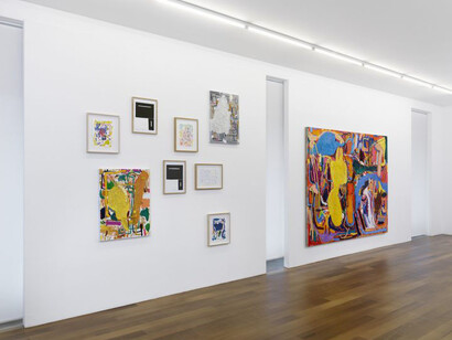 André Butzer, Exhibition view. Courtesy of Galerie Xippas