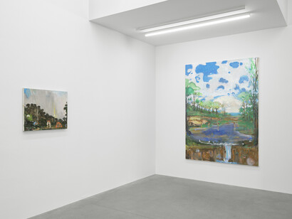 Verne Dawson, Hamlet’s mill, exhibition view. Courtesy of Galerie Eva Presenhuber