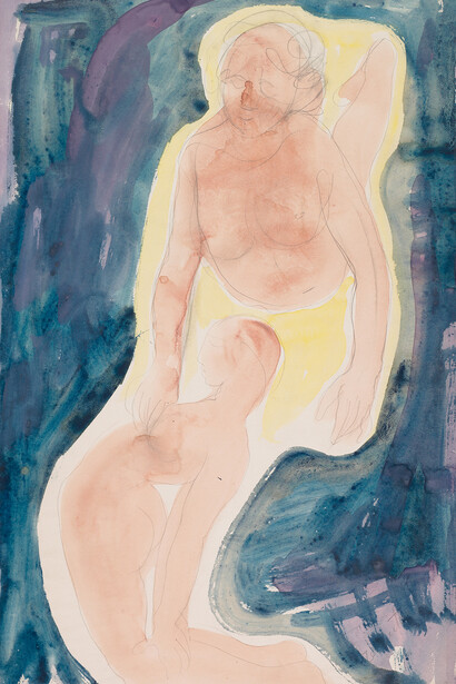 Auguste Rodin, Gouache (détail), D.04692. Avec l'aimable autorisation du musée Rodin