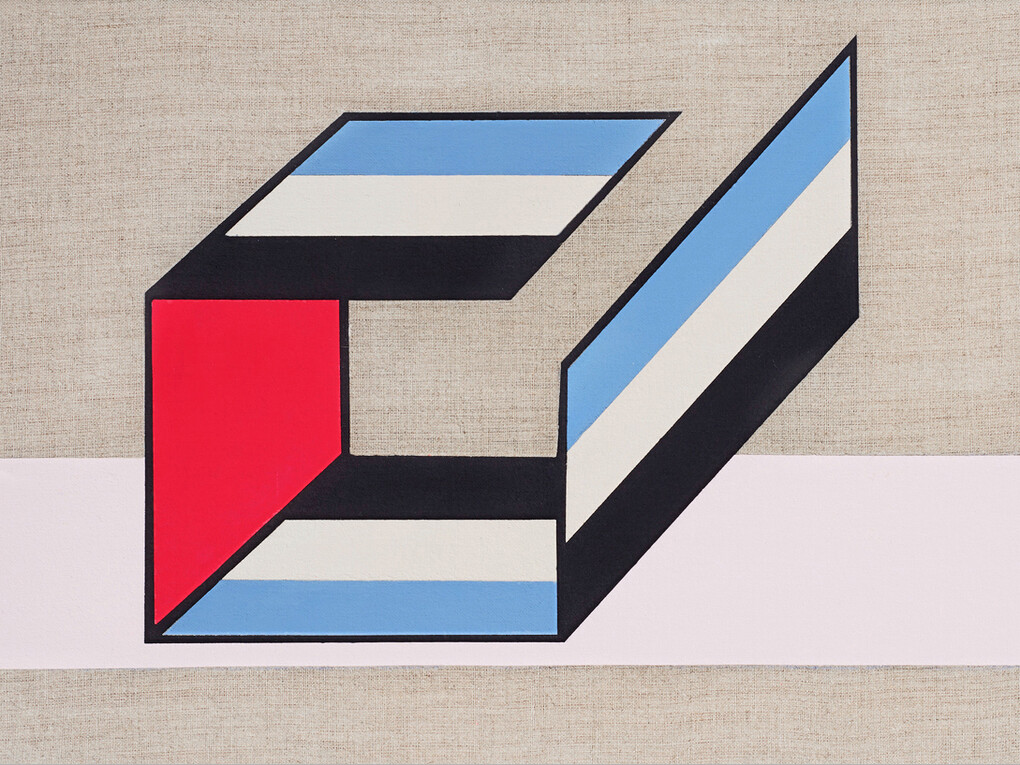Sinta Tantra, On Being Blue A Philosophical Enquiry (No. 7_3), 2015, Tempera on linen, 160 x 127 cm