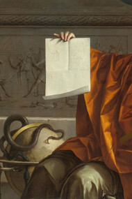 Allégorie de la Géométrie, Laurent de Hyre, 1904 (detalhe, clique na referência (1) para ver o quadro completo)
