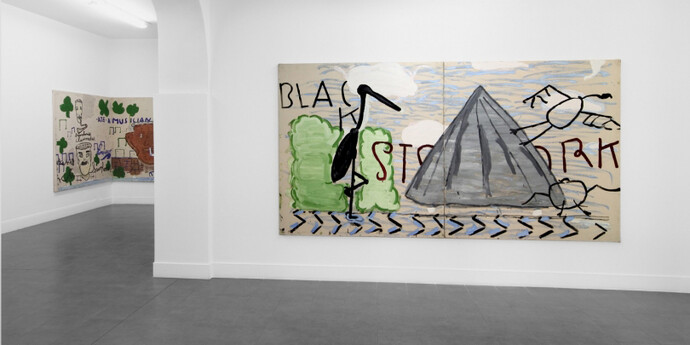 Yellow Sax, Exhibition view. Courtesy of Brand New Gallery