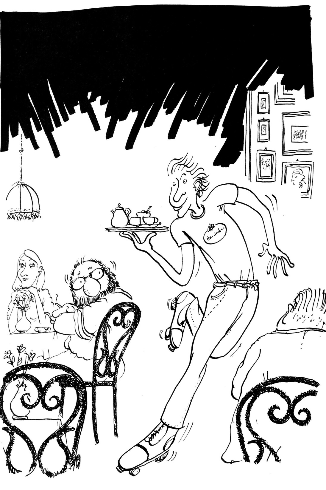 Sergio Staino, Servizio espresso al Café Einstein, 1981