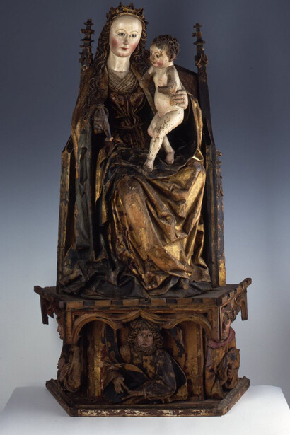 Enthroned Mary with the child, around 1490. Courtesy of Albertinum Museum