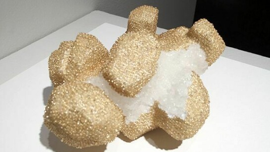 Kyleigh Garman, Sediment XXI, Foam, Paint, Acrylic, Seed Beads, Borax, Resin