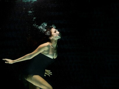 Woman underwater