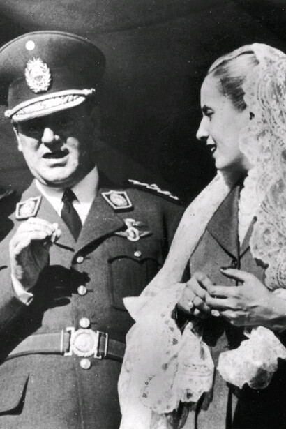 Evita com seu marido, Juan Domingo Perón