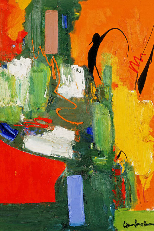 Hans Hofmann (1880-1966):  L'alouette | Die Lerche | The Lark,  1960, huile sur toile | Öl auf Leinwand | oil on canvas / University of California | BAMPFA | Gift of the artist, 1965