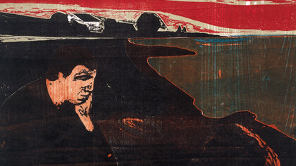 «Noche. Melancolía I» (1896), E. Munch