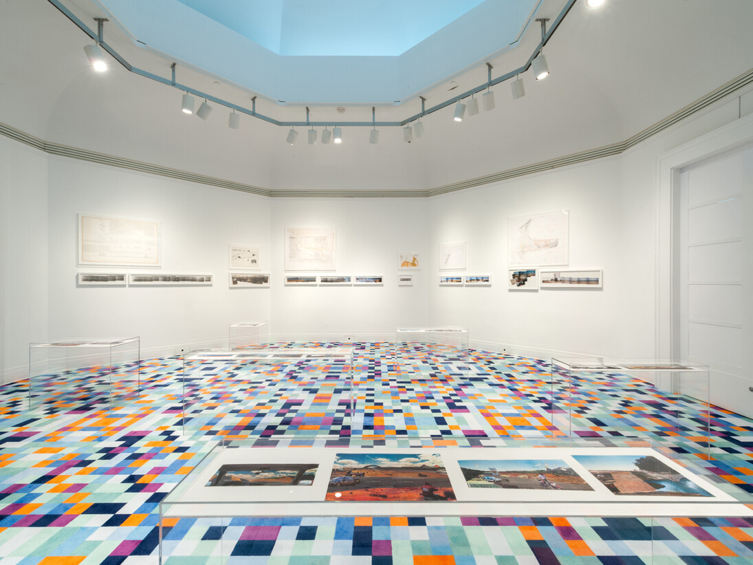 Installation view of the exhibition “Landscapes of the Hyperreal: Ábalos & Herreros selected by SO – IL“ at the Canadian Centre for Architecture, 2015. © CCA, Montréal