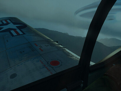 Avvistamento in cielo visto da un aereo