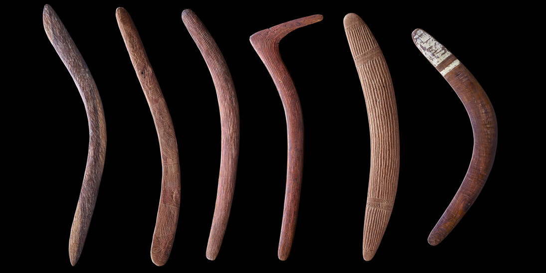 Ensemble de boomerangs, Australie, Photo: © MEG, J. Watts