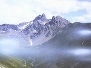 Ed Ruscha, Mountain with Light Leaks, 2010, Acrylic on photograph on museum board, 32 x 38.5 cm, courtesy Gagosian Gallery