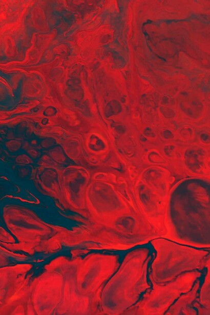 Abstract blood artwork