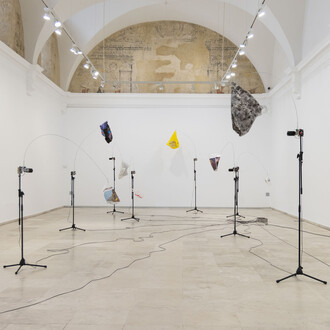 Núria Fuster, (          ) -The air I breathe-, exhibition view. Courtesy of Museo Patio Herreriano
