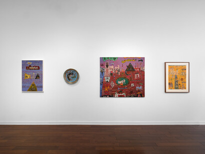 Ynez Johnston, In search of the oracle, exhibition view. Courtesy of Louis Stern Fine Arts