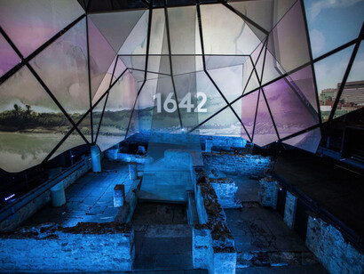 Multimedia Show. Courtesy of Pointe-à-Callière