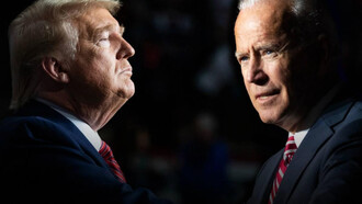 Donald Trump, líder del partido republicano, y Joe Biden, actual presidente de los EE.UU.