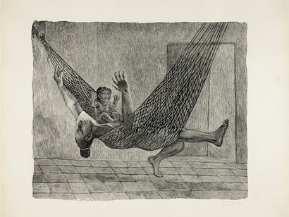 Alfredo Zalce. In the Hammock, from Estampas de Yucatan, 1946. The Art Institute of Chicago. Gift of Mr. and Mrs. Joseph R. Shapiro.