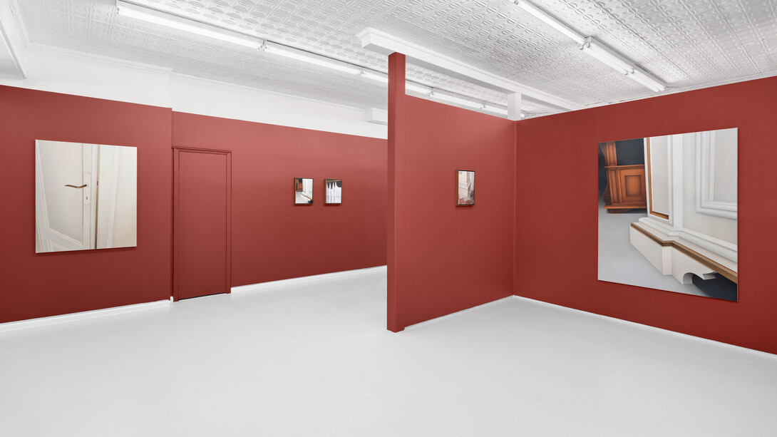 Installation view of Soft Corners, 2023. Courtesy of Mrs. Gallery. Photograph by Olympia Shannon