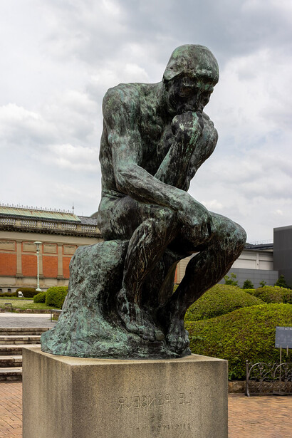 Auguste Rodin, El pensador, Museo Nacional de Kioto, Japón